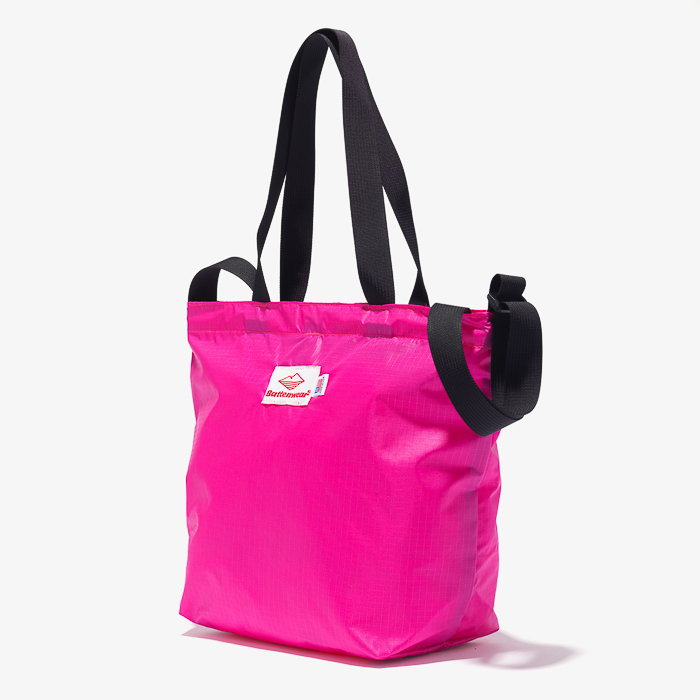 MINI PACKABLE TOTE BAG (1.9oz RIPSTOP NYLON) PINK