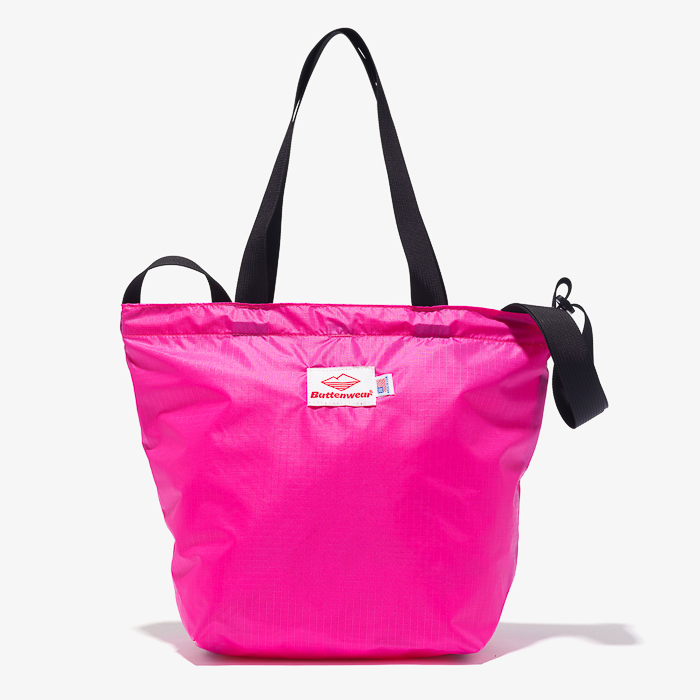 MINI PACKABLE TOTE BAG (1.9oz RIPSTOP NYLON) PINK