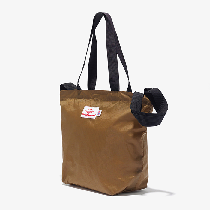 MINI PACKABLE TOTE BAG (1.9oz RIPSTOP NYLON) TAN