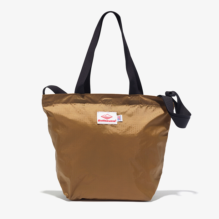 MINI PACKABLE TOTE BAG (1.9oz RIPSTOP NYLON) TAN