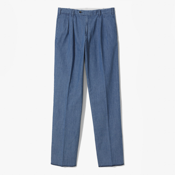 BZ CHOICE ARMY 2PLEATS PANT (TELA DENIM) INDIGO