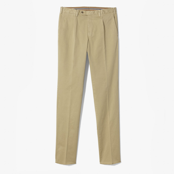 NEW SLIM FIT 1PLEAT (GABARDINA STRETCH) CAMEL