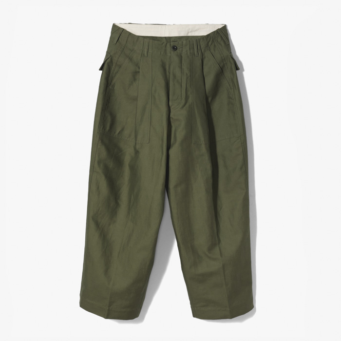 UTILITY WIDE PANTS (BACK SATIN) KHAKI