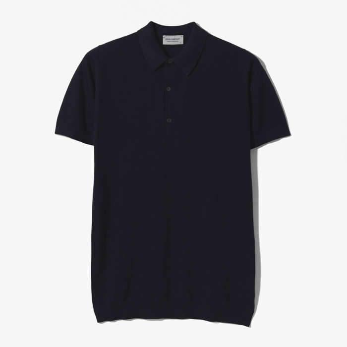 ROTH PIQUE POLO SHIRT (SEA ISLAND COTTON) NAVY