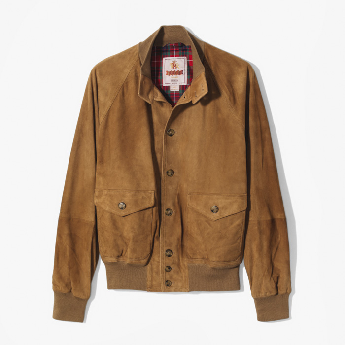 SUEDE FLYING JACKET TOBACCO