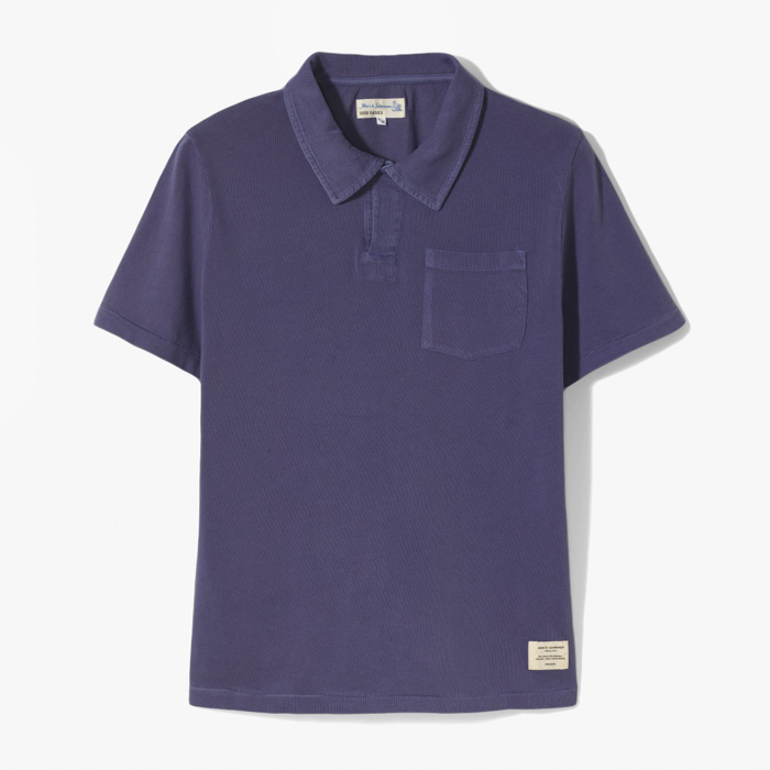 POLO SHIRT (RELAXED FIT RETRO JERSEY GARMENT DYED) PURPLE