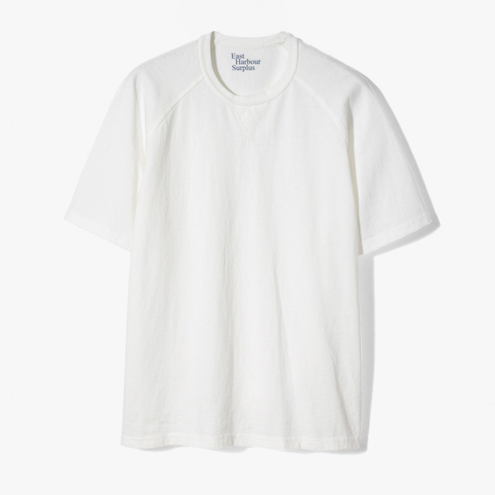 PORTLAND 99 RAGLAN T-SHIRT (GARMENT DYEING JERSEY) WHITE