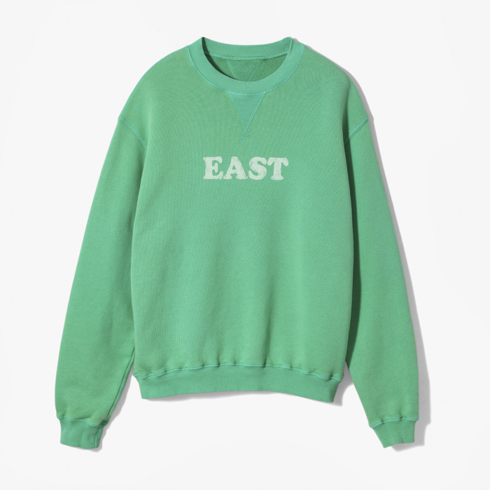 ASHIVILLE 97 WASHED SWEATSHRT (EAST PRINT) GREEN