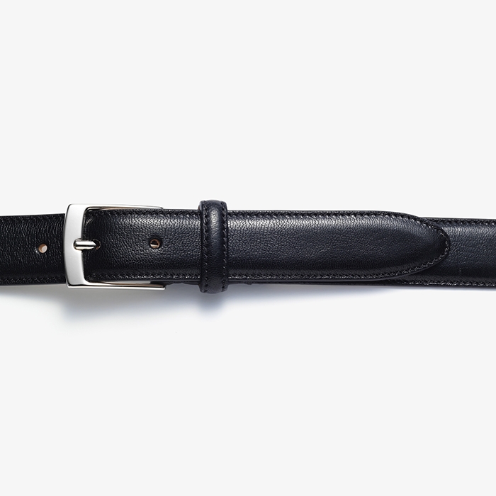 MOVIE BOTTALATO CALF LEATHER BELT BLACK