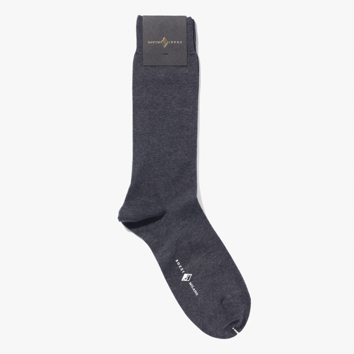 MEN SHORT SOCKS (SEA ISLAND COTTON) DARK GRAY