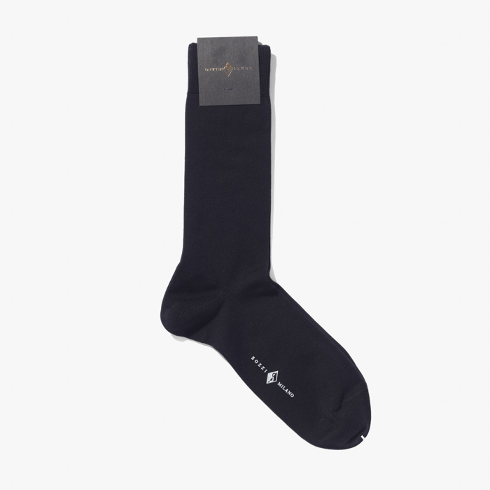 MEN SHORT SOCKS (SEA ISLAND COTTON) BLACK