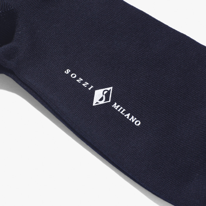 MEN LONG SOCKS (SEA ISLAND COTTON) DARK NAVY