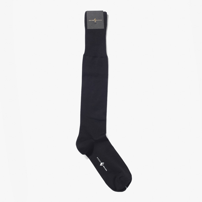 MEN LONG SOCKS (SEA ISLAND COTTON) BLACK