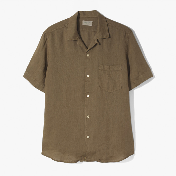 CAMP SHIRTS (LINEN) BROWN