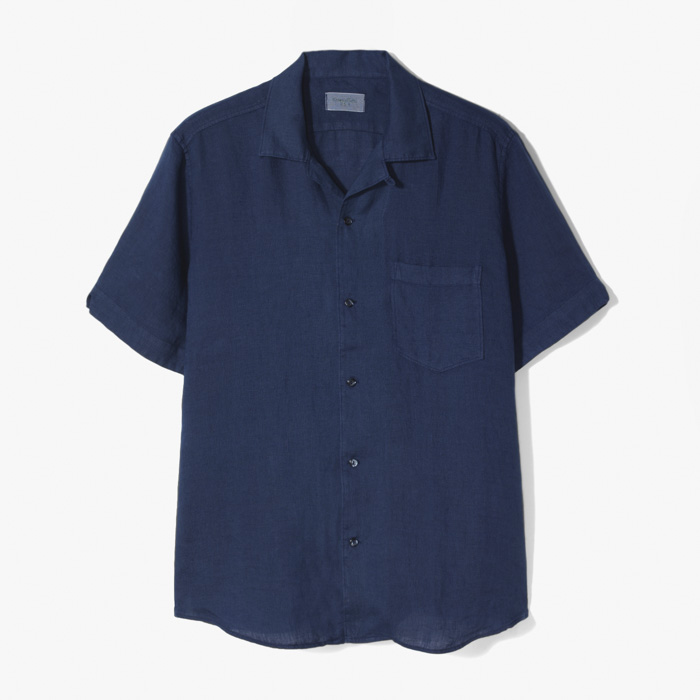 CAMP SHIRTS (LINEN) NAVY