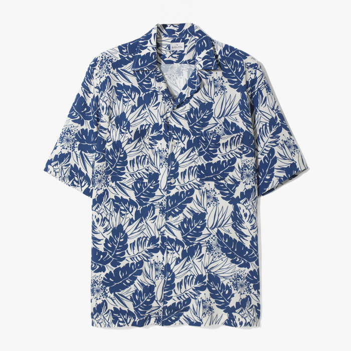 MAUI CAMP SHIRT (VISCOSE) BLUE