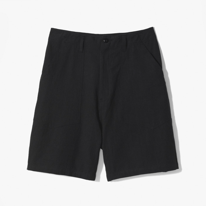 FATIGUE SHORTS (LINEN) BLACK