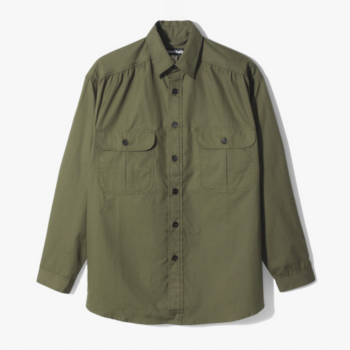 GIORGIO WORK SHIRT(VANCLOTH OXFORD) OLIVE