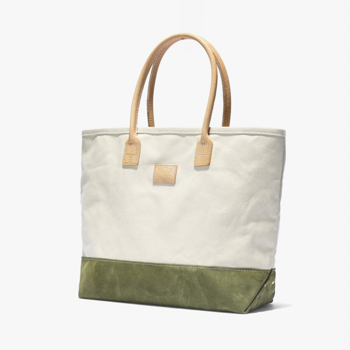DAY TOTE BAG (SUEDE BOTTOM) OLIVE
