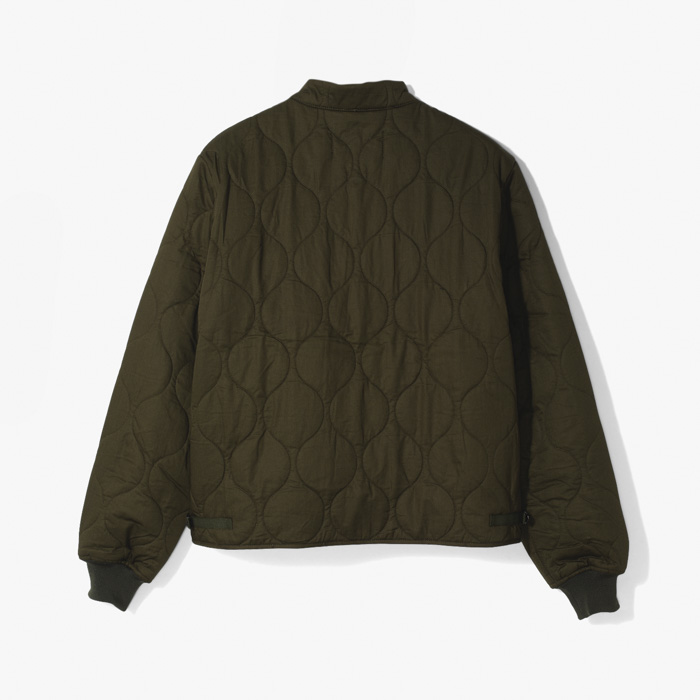 QUILTED JACKET (VIRGIN WOOL PADDING) OLIVE