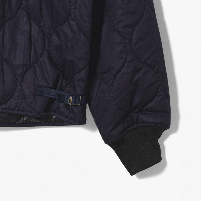 QUILTED JACKET (VIRGIN WOOL PADDING) NAVY