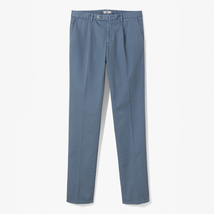 811 SLIM FIT GARMENTDYED PANT (CAVALLERY STRETCH) WASHED BLUE
