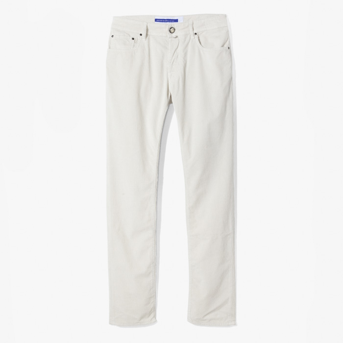 PANT 5 PKT REGULAR SLIM FIT BARD (CORDUROY GARMENT-DYED) OFF-WHITE