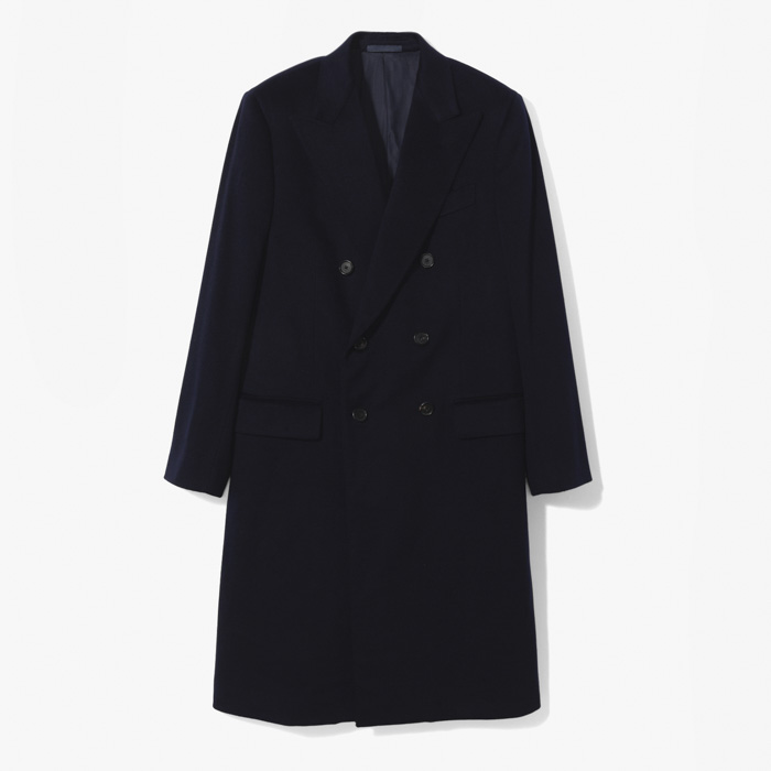 NORMA CASHMERE D.B. COAT DARK NAVY