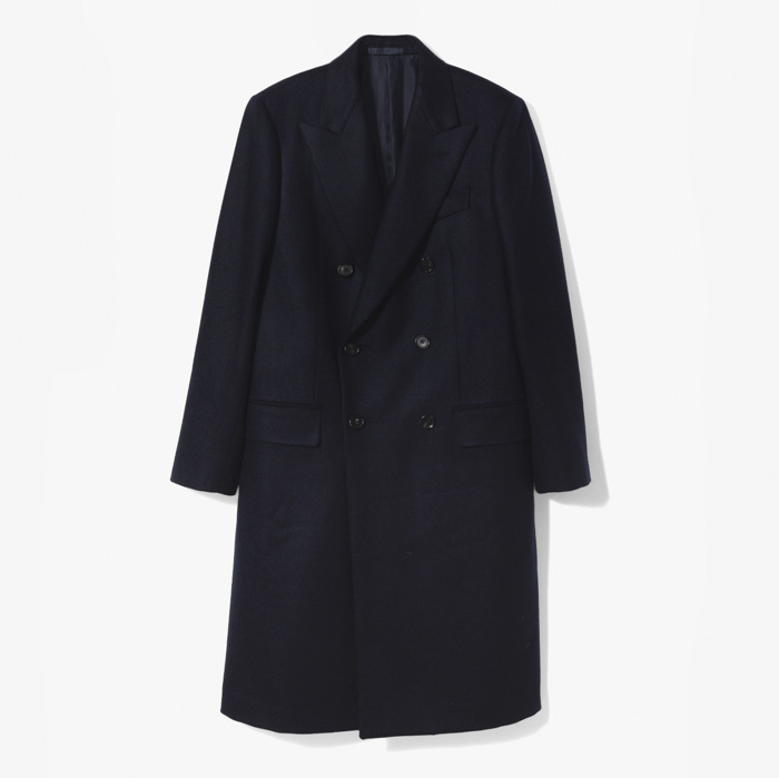 NORMA D.B. COAT (WOOL CASHMERE) DARK NAVY