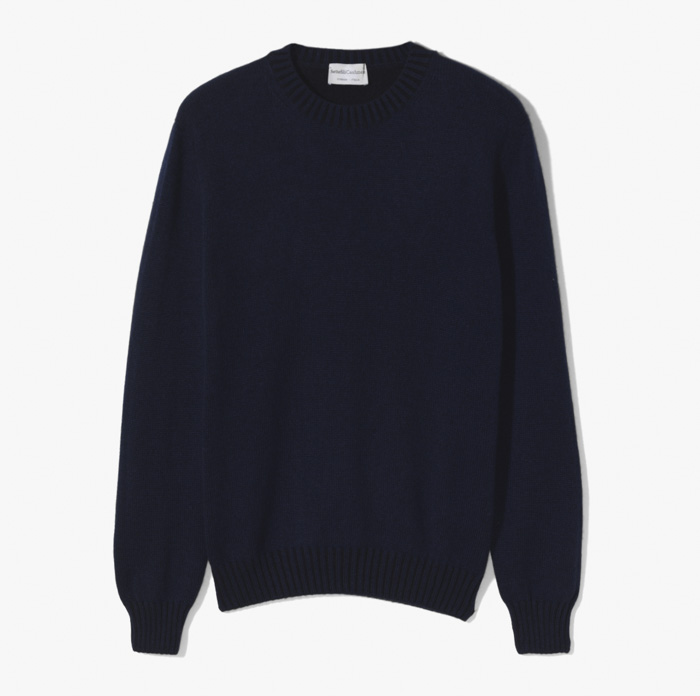 CASHMERE ROUND NECK KNITWEAR NAVY