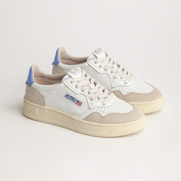 MEDALIST SNEAKERS LS (LEATHER/SUEDE) WASHED BLUE LS55