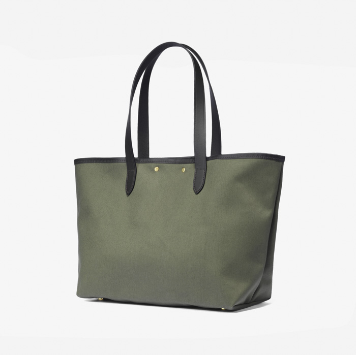 DALBY WIDE TOTE BAG (2LAYERS CANVAS) OLIVE