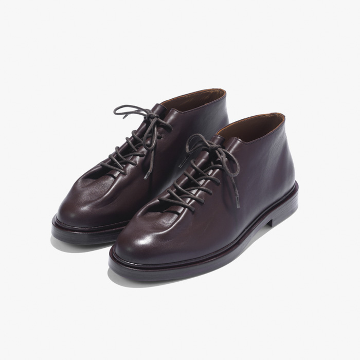 PIO LEATHER BOOT DARK BROWN