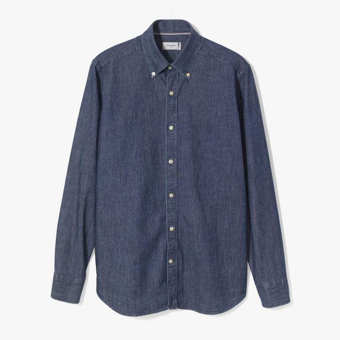 DENIM BUTTON DOWN SHIRTS INDIGO