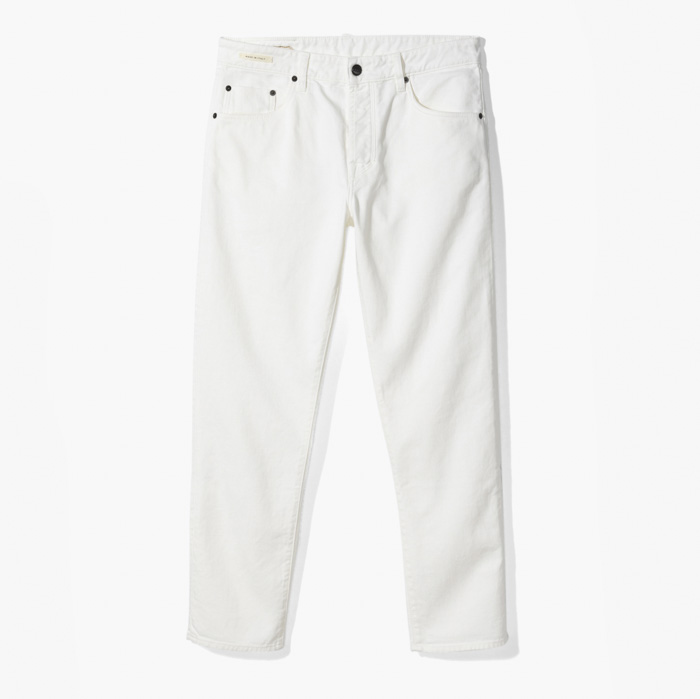 5 POCKET DENIM PANT (RAMSEY TAVEX BULL FERMO) WHITE