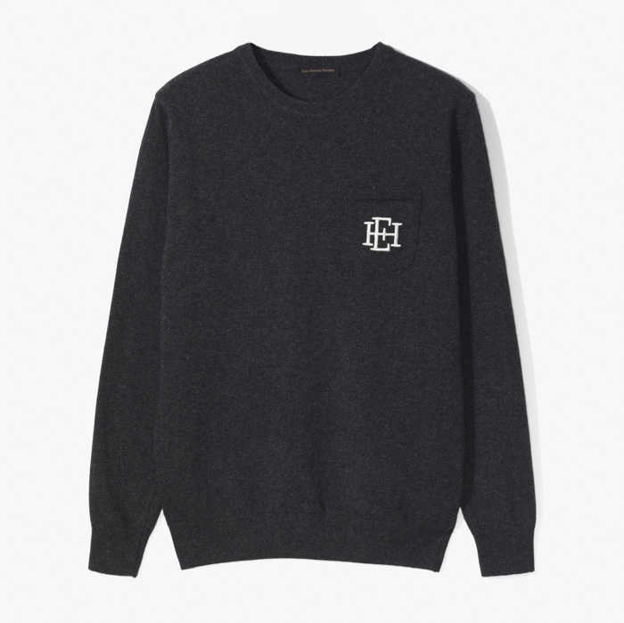 SCHON 220 CREWNECK KNITWEAR (LAMBSWOOL) GREY