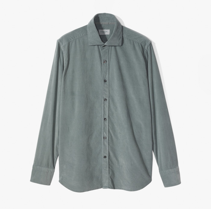 CORDUROY SHIRTS (OVERDYED REGULAR FIT) GREY