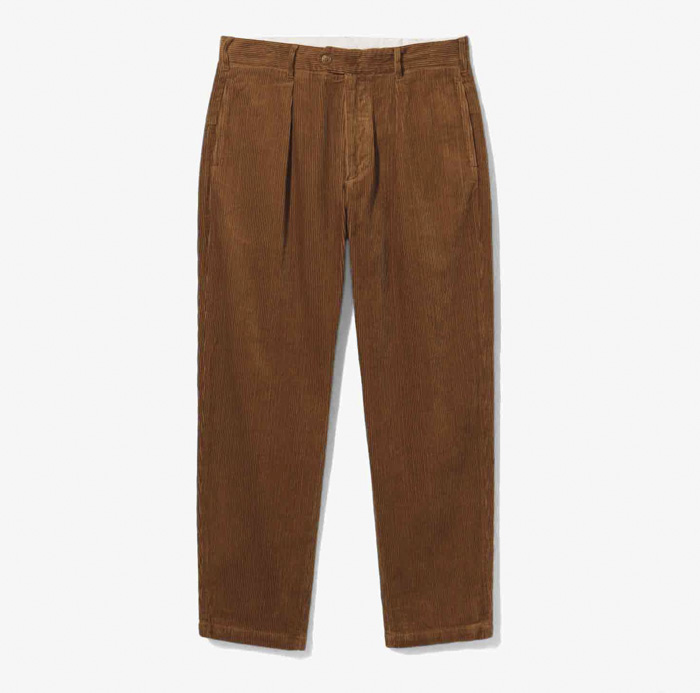 CARLYLE PANT (COTTON 8W CORDUROY) CHESTNUT