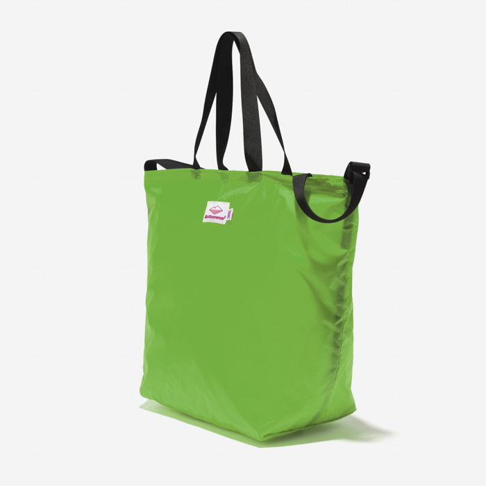 PACKABLE TOTE BAG (1.9oz RIPSTOP NYLON) YELLOW GREEN