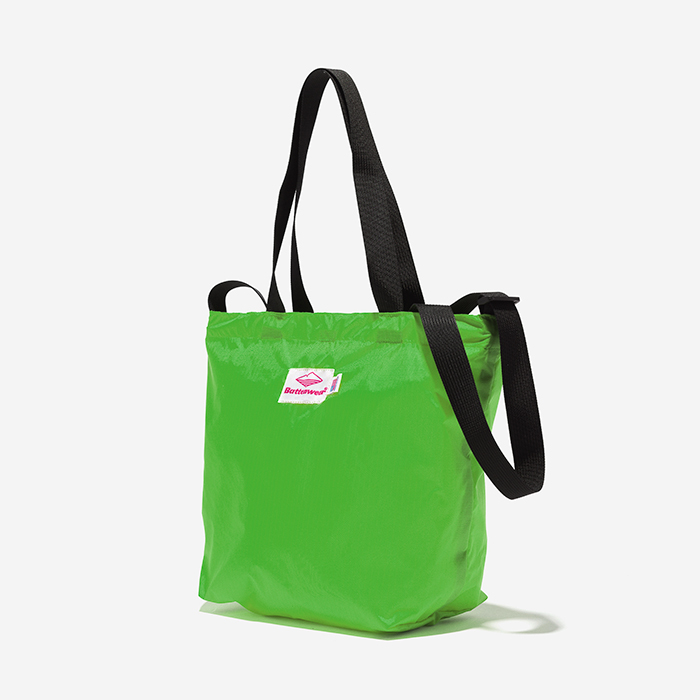 MINI PACKABLE TOTE BAG (1.9oz RIPSTOP NYLON) YELLOW GREEN