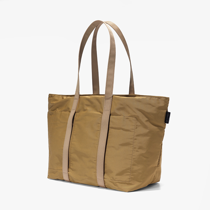 GABARDINE TOTE (M) BEIGE