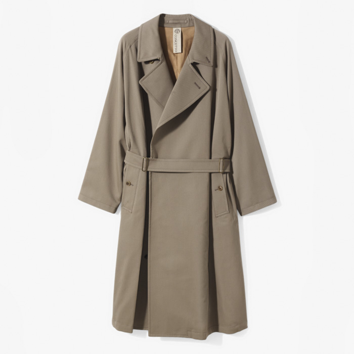 TIELOCKEN COAT (W/C GABARDINE) TAUPE