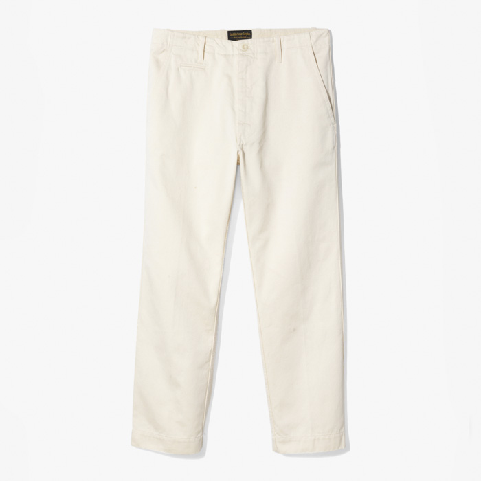 AXEL 121 WIDE CHINO PANT (DOUBLE TWISTED) WHITE