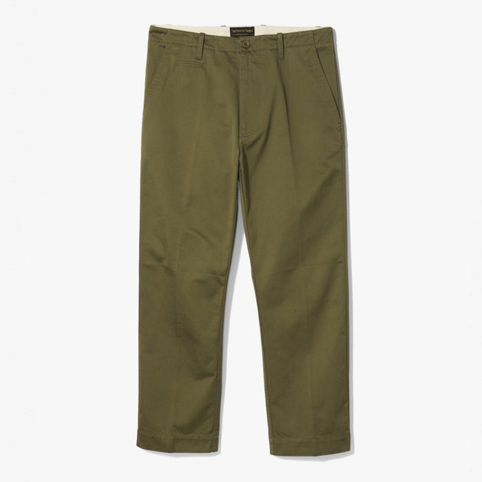 AXEL 121 WIDE CHINO PANT (DOUBLE TWISTED) GREEN