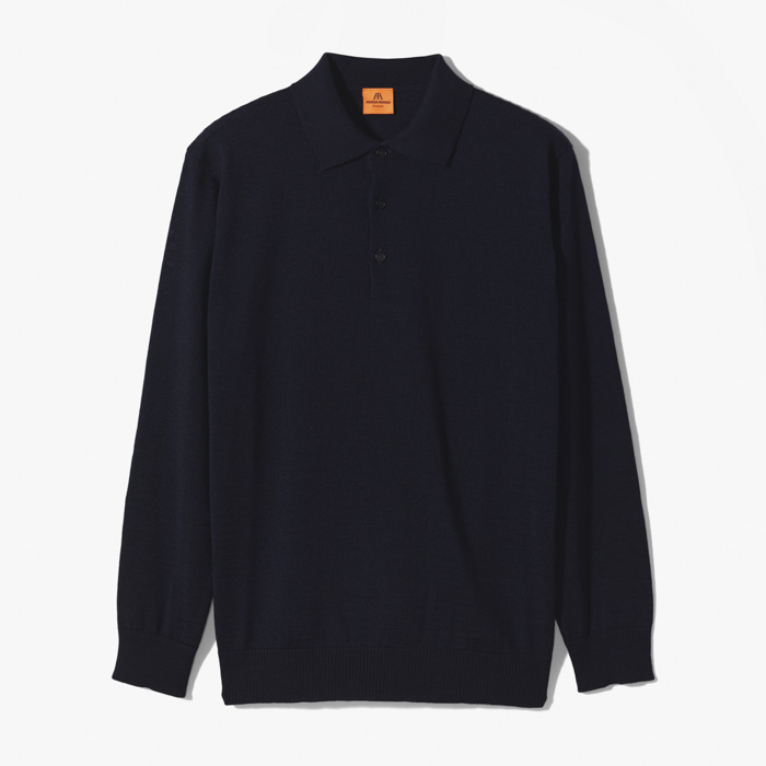 MARINE POLO KNIT NAVY