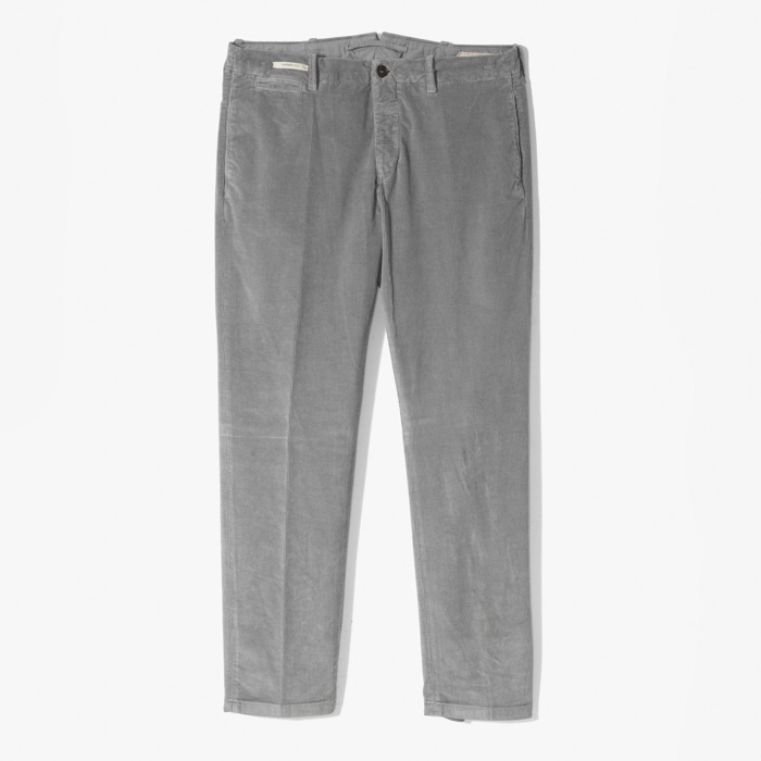 CHINO TAPERED FIT PANT (VELLUTO SLEGATO) GRAY