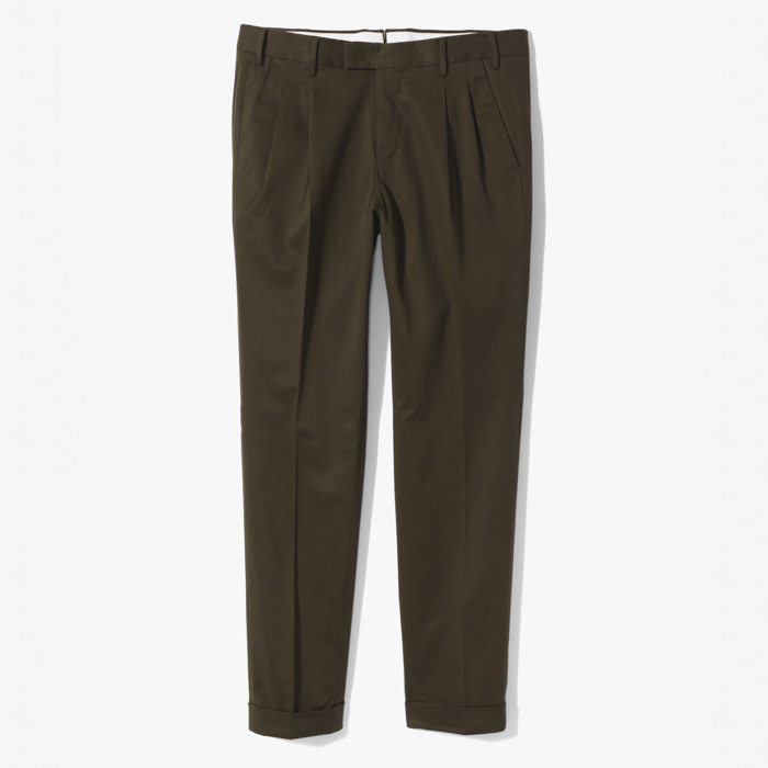 MASTER 2PLEATS PANT (STRETCH SOFT BATAVIA) OLIVE