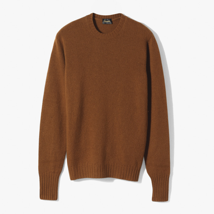 CASHMERE CREWNECK KNITWEAR CAMEL