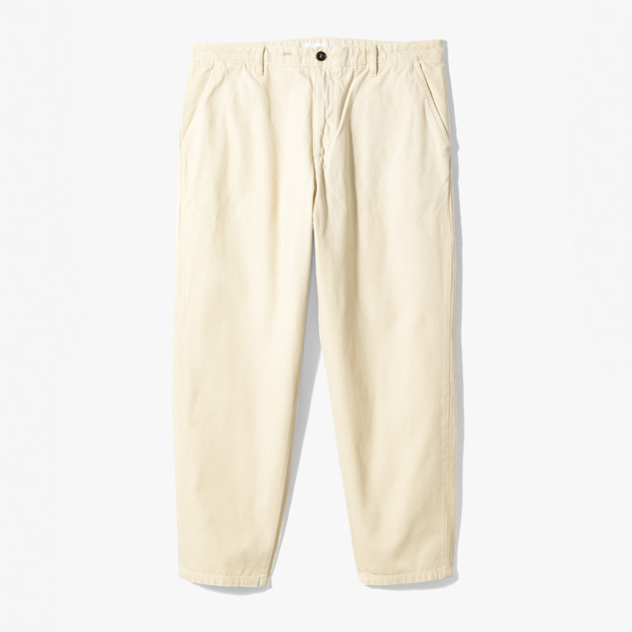 STEVEN CANVAS CHINO PANT (GARMENT DYED) ECRU