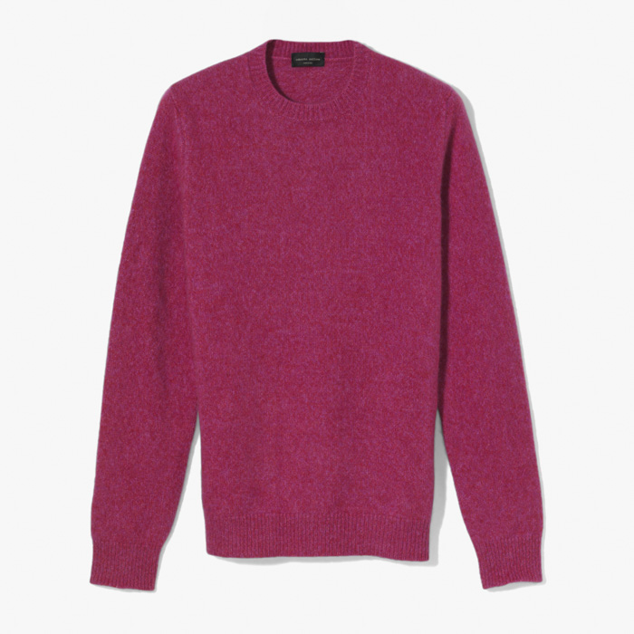 CASHMERE KNITWEAR (MOULINE) PINK